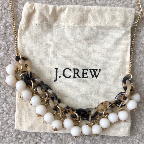 J.crew tortoise and cream beaded necklace - Picture 4 of 6